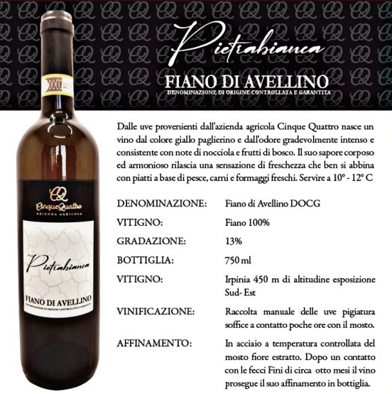 Fiano di Avellino DOCG